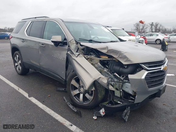 2019 Chevrolet Traverse LT Leather with VIN 1GNEVHKW1KJ155412, listed as a IAAI auction lot 41136467 with 63,332 mi miles. Bid and sale history available at carsss.com. Image 1.