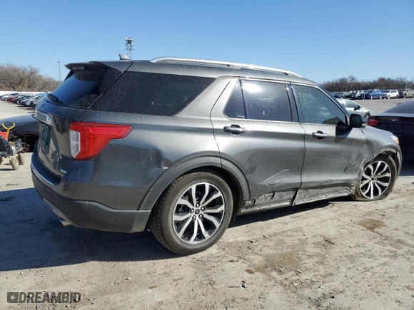 2020 Ford Explorer Limited with VIN 1FMSK7FH7LGA80669, listed as a Copart auction lot 47312555 with 75,063 mi miles and Salvage Title. Bid and sale history available at carsss.com. Image 3.