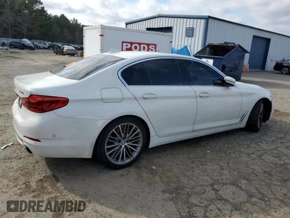 2019 BMW 5 Series 530i with VIN WBAJA5C58KWA57892, listed as a Copart auction lot 48754435 with 74,991 mi miles and Salvage Title. Bid and sale history available at DreamBid. Image 3.