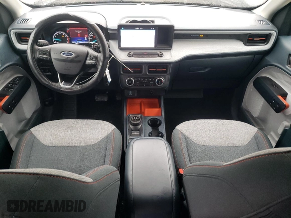 2023 Ford Maverick XL with VIN 3FTTW8F92PRA20907, listed as a Copart auction lot 58178395 with 23,585 mi miles and Salvage title. Bid and sale history available at DreamBid. Image 8.