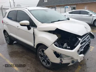 2018 Ford EcoSport Titanium z VIN MAJ3P1VE2JC166397, wystawiony jako IAAI lot #41217006 z przebiegiem 101 485 mil mil oraz . Historia ofert i sprzedaży dostępna na DreamBid. Obrazek 1.