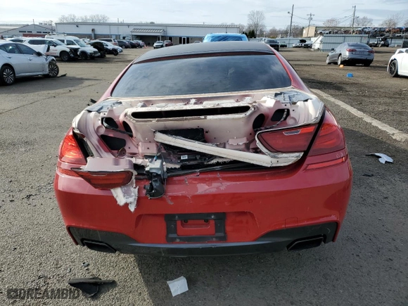 2015 BMW 6 Series 650i with VIN WBA6B2C57FGB99619, listed as a Copart auction lot 83660614 with 51,551 mi miles and Salvage Title. Bid and sale history available at carsss.com. Image 6.