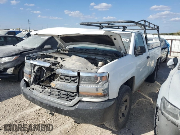 2017 Chevrolet Silverado 1500 LS with VIN 1GCNCNEC9HZ221522, listed as a Copart auction lot 76026624 with 204,267 mi miles and Salvage Title. Bid and sale history available at carsss.com. Image 1.