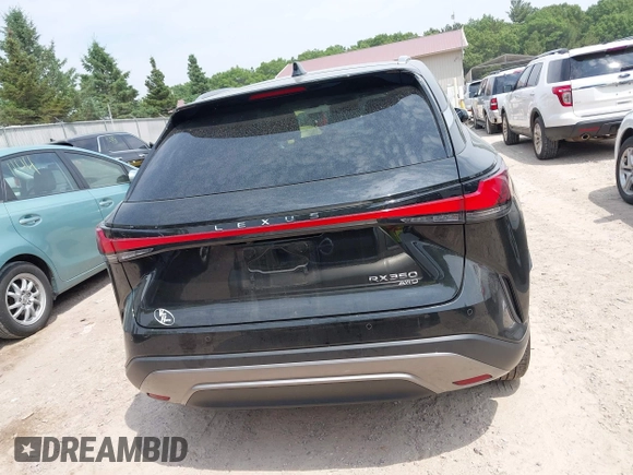 2023 Lexus RX 350 with VIN 2T2BAMCA6PC021707, listed as a IAAI auction lot 42487717 with 30,008 mi miles and . Bid and sale history available at DreamBid. Image 16.