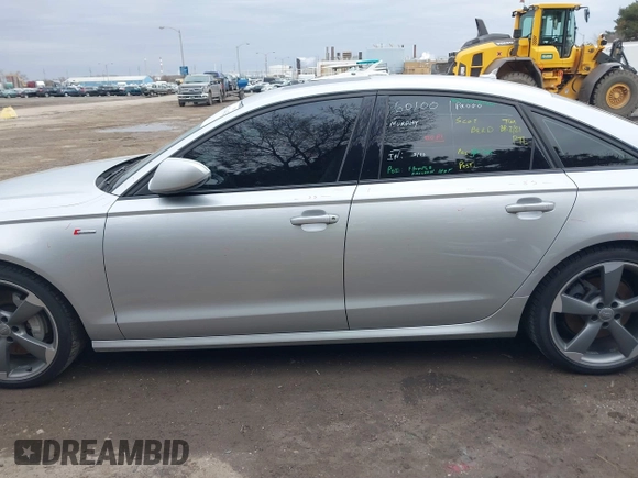 2015 Audi A6 3.0T Prestige with VIN WAUHGAFC5FN026947, listed as a IAAI auction lot 41718442 with 110,410 mi miles. Bid and sale history available at carsss.com. Image 14.