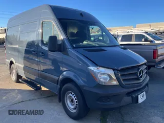2018 Mercedes-Benz Sprinter Cargo Worker with VIN WD3PE7CD8JP638409, listed as a Copart auction lot 42060235 with 63,871 mi miles and Clean Title. Bid and sale history available at carsss.com. Image 1.