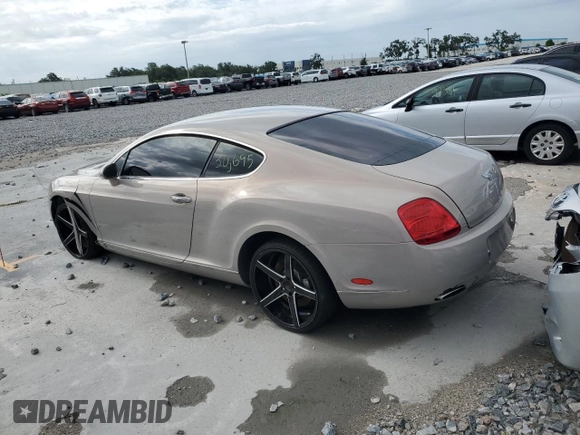 2005 Bentley Continental GT GT with VIN SCBCR63W55C025524, listed as a Copart auction lot 59310425 with 30,695 mi miles and Salvage title. Bid and sale history available at DreamBid. Image 2.