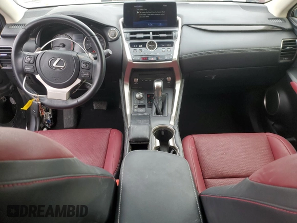 2021 Lexus NX 300 with VIN JTJDARBZ7M2198839, listed as a Copart auction lot 50611465 with 27,412 mi miles and Salvage title. Bid and sale history available at DreamBid. Image 8.