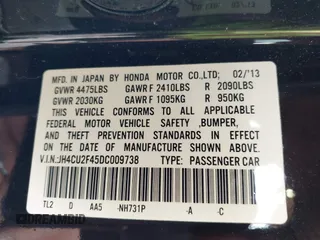2013 Acura TSX с VIN JH4CU2F45DC009738, выставлен на аукционе IAAI как лот 42466662 с пробегом 110 977 миль миль и . История ставок и продаж доступна на DreamBid. Изображение 9.