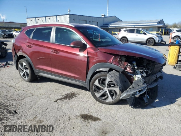 2016 Hyundai Tucson Sport with VIN KM8J33A24GU250501, listed as a Copart auction lot 47825455 with 106,392 mi miles and Salvage Title. Bid and sale history available at carsss.com. Image 4.