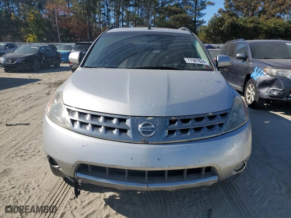 2007 Nissan Murano SL with VIN JN8AZ08W97W628007, listed as a Copart auction lot 77587824 with 194,803 mi miles and Salvage Title. Bid and sale history available at carsss.com. Image 5.