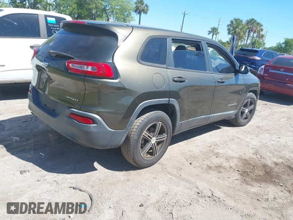 2015 Jeep Cherokee Sport z VIN 1C4PJLAB0FW517074, wystawiony jako IAAI lot #41816994 z przebiegiem Nie podano mil oraz . Historia ofert i sprzedaży dostępna na DreamBid. Obrazek 4.