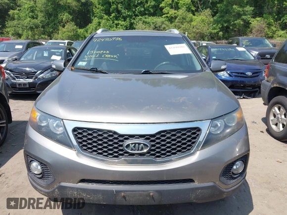 2013 Kia Sorento LX with VIN 5XYKT3A64DG363258, listed as a IAAI auction lot 42490986 with 215,694 mi miles and . Bid and sale history available at DreamBid. Image 6.