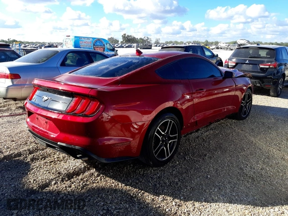2021 Ford Mustang EcoBoost with VIN 1FA6P8TH8M5150250, listed as a Copart auction lot 38805533 with 23,804 mi miles. Bid and sale history available at carsss.com. Image 3.