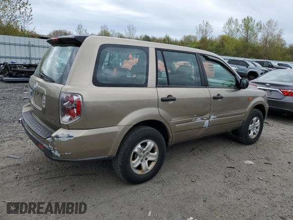 2006 Honda Pilot LX with VIN 2HKYF18166H504228, listed as a Copart auction lot 54903525 with 205,922 mi miles and Clean Title. Bid and sale history available at carsss.com. Image 3.