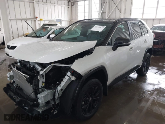 2024 Toyota RAV4 Hybrid XSE with VIN 4T3E6RFV9RU169387, listed as a IAAI auction lot 41566024 with 1,701 mi miles. Bid and sale history available at carsss.com. Image 2.