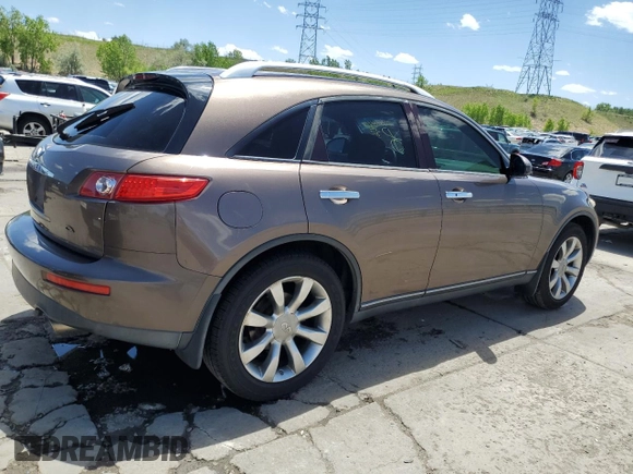2004 Infiniti FX35 with VIN JNRAS08WX4X225689, listed as a Copart auction lot 56249284 with 175,719 mi miles and Salvage Title. Bid and sale history available at carsss.com. Image 3.