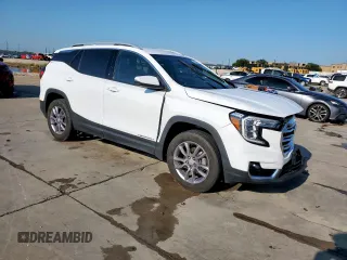 2023 GMC Terrain SLT with VIN 3GKALVEG3PL134047, listed as a Copart auction lot 56550565 with 32,048 mi miles and Salvage title. Bid and sale history available at DreamBid. Image 4.