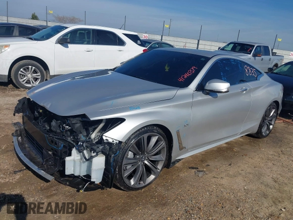 2018 Infiniti Q60 Luxe with VIN JN1EV7EK2JM340015, listed as a IAAI auction lot 41240379 with 115,040 mi miles and . Bid and sale history available at carsss.com. Image 17.