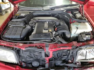 1997 Mercedes-Benz C 230/260/280/320 with VIN WDBHA28E6VF550639, listed as a Copart auction lot 59131195 with 72,722 mi miles and Salvage title. Bid and sale history available at DreamBid. Image 11.
