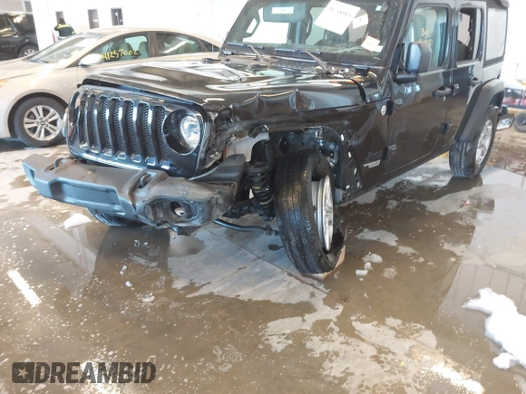 2021 Jeep Wrangler Unlimited Sport S z VIN 1C4HJXDG5MW744101, wystawiony jako IAAI lot #41258885 z przebiegiem Nie podano mil oraz . Historia ofert i sprzedaży dostępna na DreamBid. Obrazek 6.