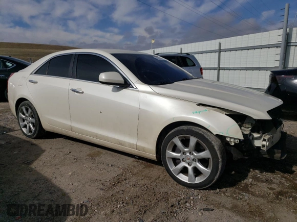 2014 Cadillac ATS Standard AWD with VIN 1G6AG5RX6E0168829, listed as a Copart auction lot 48019265 with 142,807 mi miles and Salvage title. Bid and sale history available at DreamBid. Image 4.