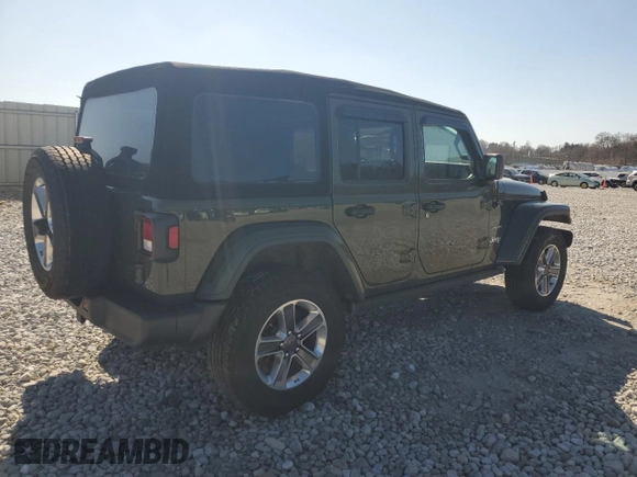 2022 Jeep Wrangler Unlimited Sahara with VIN 1C4HJXEN2NW151228, listed as a Copart auction lot 48484905 with 43,351 mi miles and Clean Title. Bid and sale history available at DreamBid. Image 3.