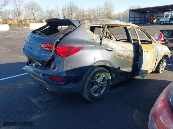 2017 Hyundai Santa Fe Sport 2.4L with VIN 5XYZU3LB7HG412819, listed as a IAAI auction lot 41792682 with 1 mi miles. Bid and sale history available at carsss.com. Image 4.