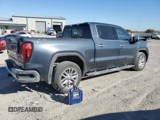 2021 GMC Sierra 1500 Limited SLT with VIN 1GTU9DETXMZ399972, listed as a Copart auction lot 77213004 with 42,588 mi miles and Salvage Title. Bid and sale history available at carsss.com. Image 3.