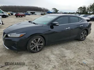 2020 Nissan Maxima SV with VIN 1N4AA6CV5LC362944, listed as a Copart auction lot 47292135 with 108,128 mi miles and Salvage Title. Bid and sale history available at carsss.com. Image 1.
