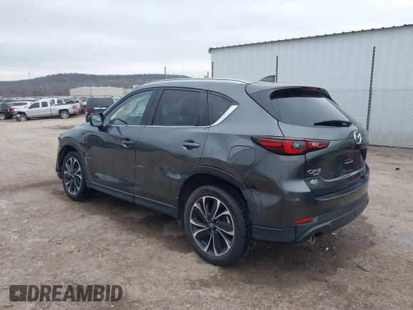 2023 Mazda CX-5 2.5 S Premium Plus Package with VIN JM3KFBEM2P0163054, listed as a IAAI auction lot 41642461 with 18,508 mi miles. Bid and sale history available at carsss.com. Image 3.