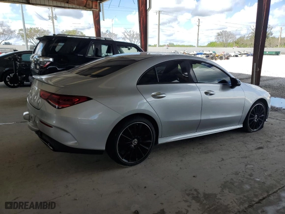 2021 Mercedes-Benz CLA with VIN W1K5J4GB7MN168444, listed as a Copart auction lot 46831545 with 44,939 mi miles and Non Repairable. Bid and sale history available at carsss.com. Image 3.