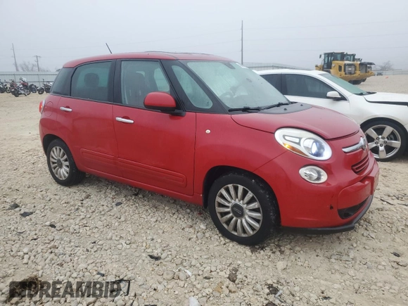 2014 FIAT 500L Easy with VIN ZFBCFABH5EZ003616, listed as a Copart auction lot 43050325 with 155,567 mi miles and Clean Title. Bid and sale history available at DreamBid. Image 4.