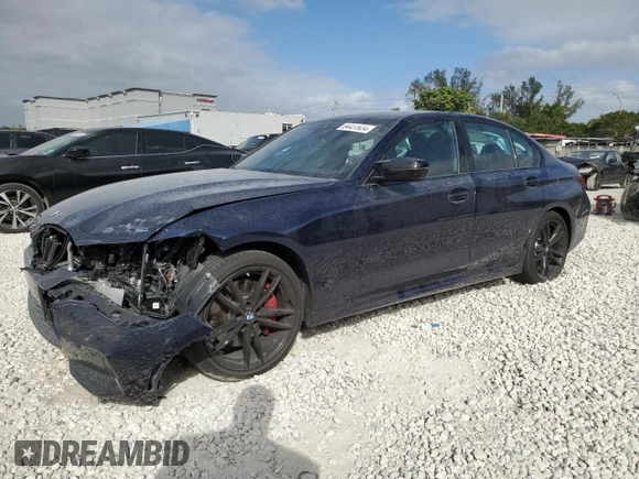 2024 BMW 3 Series M340i xDrive with VIN 3MW49FF02R8E70970, listed as a Copart auction lot 84431924 with 12,286 mi miles and Salvage Title. Bid and sale history available at carsss.com. Image 1.