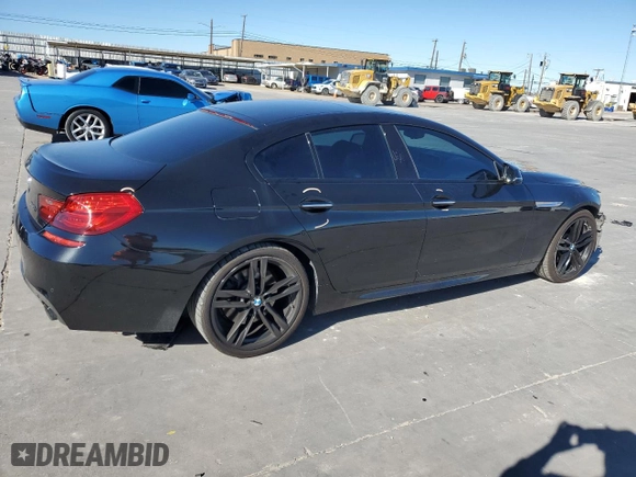 2016 BMW 6 Series 640i with VIN WBA6D0C58GG432405, listed as a Copart auction lot 81818864 with 100,700 mi miles and Salvage Title. Bid and sale history available at carsss.com. Image 3.