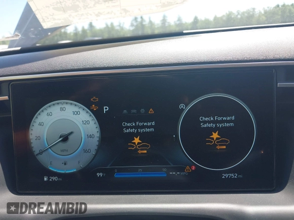 2023 Hyundai Tucson SEL with VIN 5NMJFCAE0PH199415, listed as a IAAI auction lot 42581112 with 29,752 mi miles and . Bid and sale history available at DreamBid. Image 7.