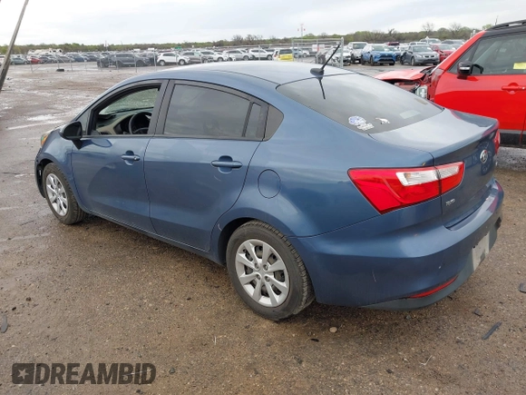 2016 Kia Rio LX with VIN KNADM4A38G6688646, listed as a IAAI auction lot 41904765 with 99,780 mi miles and . Bid and sale history available at DreamBid. Image 3.