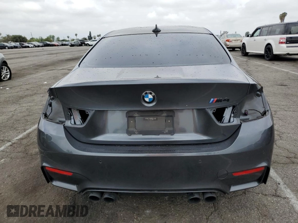 2017 BMW M4 with VIN WBS3R9C59HK709453, listed as a Copart auction lot 55698025 with 108,200 mi miles and Salvage title. Bid and sale history available at DreamBid. Image 6.