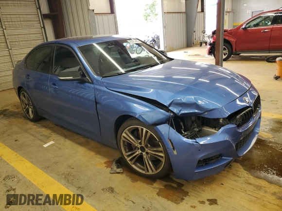 2013 BMW 3 Series 335i xDrive with VIN WBA3B9C59DJ899246, listed as a Copart auction lot 60455895 with 193,104 mi miles and Salvage title. Bid and sale history available at DreamBid. Image 4.