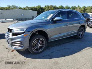 2018 Audi SQ5 Premium Plus with VIN WA1A4AFYXJ2035849, listed as a Copart auction lot 69741983 with 53,505 mi miles and . Bid and sale history available at DreamBid. Image 1.