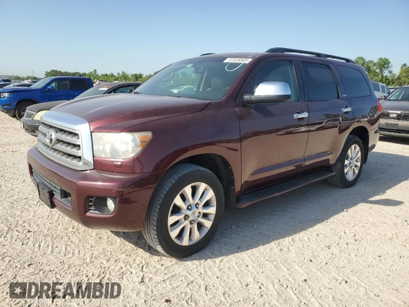 2010 Toyota Sequoia Platinum with VIN 5TDYY5G14AS030110, listed as a Copart auction lot 52528565 with 279,946 mi miles and Clean Title. Bid and sale history available at carsss.com. Image 1.