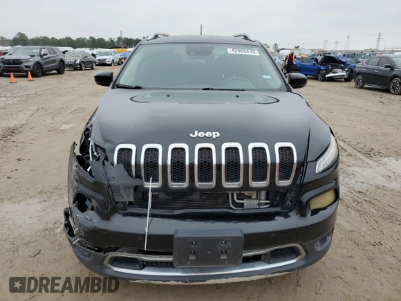 2018 Jeep Cherokee Limited with VIN 1C4PJLDX9JD509955, listed as a Copart auction lot 42969415 with 86,926 mi miles and Salvage title. Bid and sale history available at DreamBid. Image 5.