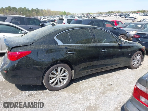 2014 Infiniti Q50 Sport with VIN JN1BV7ARXEM693887, listed as a IAAI auction lot 41916223 with 149,084 mi miles and . Bid and sale history available at carsss.com. Image 13.