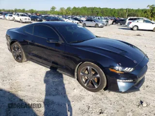 2021 Ford Mustang EcoBoost with VIN 1FA6P8TH0M5155409, listed as a Copart auction lot 48891693 with 45,011 mi miles. Bid and sale history available at carsss.com. Image 4.