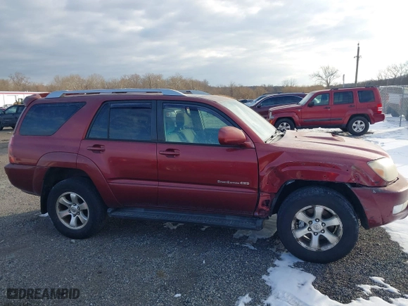 2005 Toyota 4Runner SR5 with VIN JTEBU14R458039545, listed as a IAAI auction lot 41436857 with 225,110 mi miles. Bid and sale history available at carsss.com. Image 13.