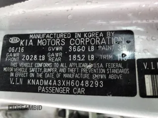 2017 Kia Rio LX z VIN KNADM4A3XH6048293, wystawiony jako Copart lot #54422355 z przebiegiem Nie podano mil oraz Nie do naprawy. Historia ofert i sprzedaży dostępna na DreamBid. Obrazek 12.