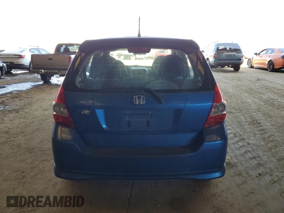 2007 Honda Fit Sport with VIN JHMGD37667S035962, listed as a Copart auction lot 50174485 with 167,756 mi miles and Salvage Title. Bid and sale history available at carsss.com. Image 6.