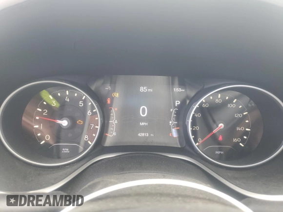 2019 Jeep Compass Latitude z VIN 3C4NJCBB5KT833253, wystawiony jako Copart lot #55097005 z przebiegiem 42 813 mil mil oraz Szkoda całkowita • Salvage title. Historia ofert i sprzedaży dostępna na DreamBid. Obrazek 9.