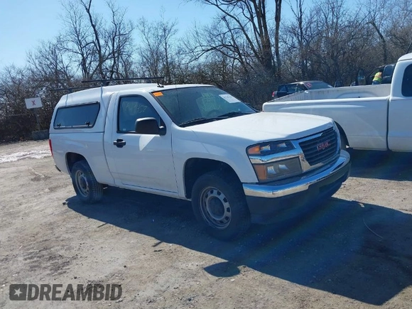 2012 GMC Canyon Work Truck with VIN 1GTC5LF98C8119734, listed as a IAAI auction lot 41749458 with 195,259 mi miles. Bid and sale history available at carsss.com. Image 1.