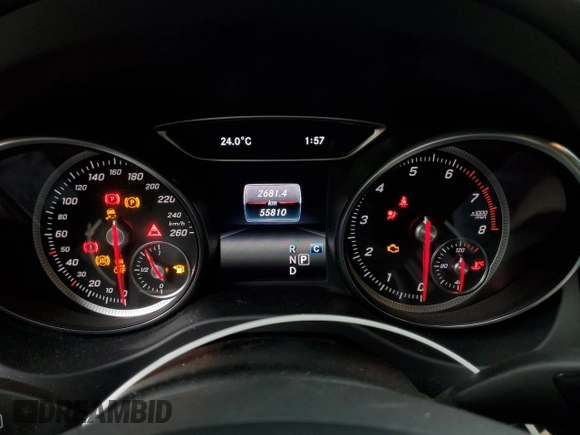 2018 Mercedes-Benz CLA 250 with VIN WDDSJ4GB1JN691277, listed as a Copart auction lot 60510125 with 55,180 mi miles and Clean title. Bid and sale history available at DreamBid. Image 9.